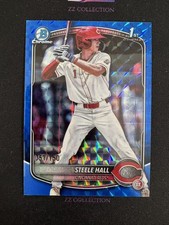 2025 Bowman Draft Steele Hall 1st 051/150 Chrome Prospects Blue Geometric -LYQ
