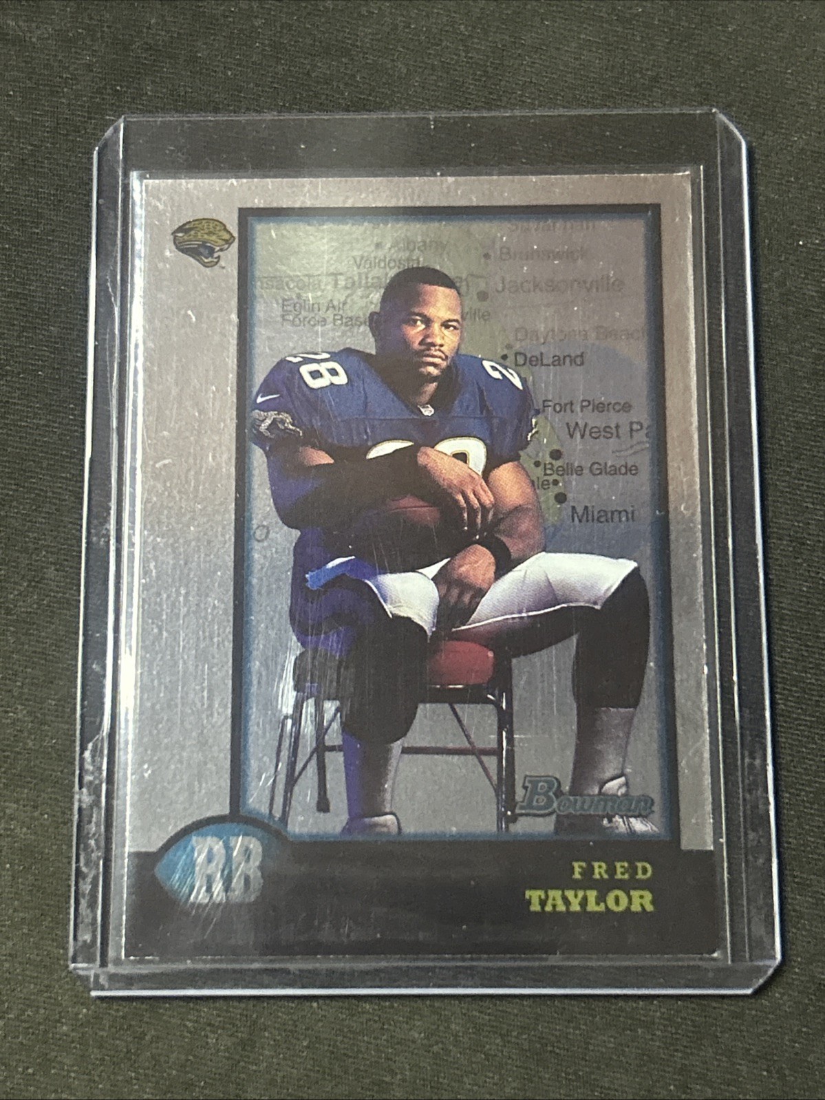 🔥1998 Bowman Chrome Fred Taylor Interstate SP Rookie Jacksonville Jaguars🔥