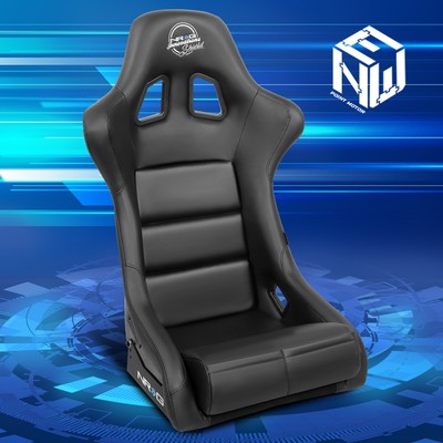 グレープシード　Unit 26～30 NRG FRP-310GY-SHIELD Medium Size Black Vinyl FRP Fixed Back Racing