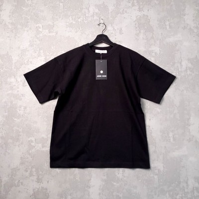 Annie Hood Heavy Cotton T-Shirt Oberteil Herren S Small Schwarz Rundhals Kurzarm