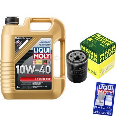 INSPEKTIONSKIT FILTER LIQUI MOLY ÖL 5L 10W-40 für Suzuki Swift III MZ EZ 1.3