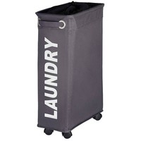Wenko, WäSchesammler Corno Grau, WäSchekorb, Polyester, Dunkelgrau