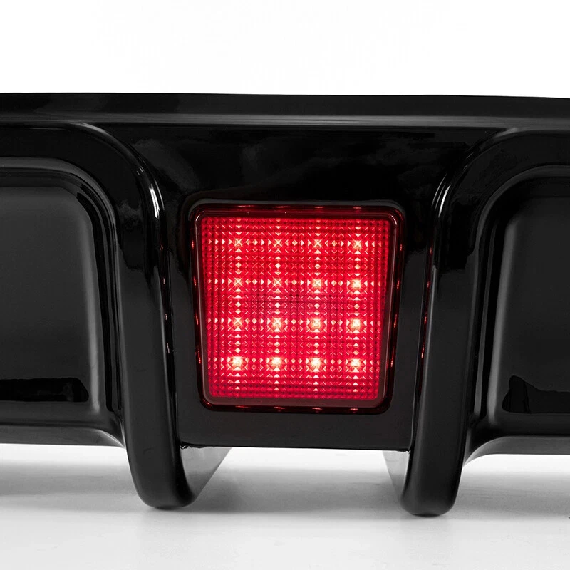 Fits 2017-2022 Infiniti Q60 Rear Diffuser Bumper W/Light Gloss Black — 第 3/4 张图片