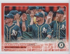 2015 Topps 5x7 Red 8/10 Oakland Athletics Stephen Vogt #33 0c3