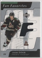 2002-03 Upper Deck UD Fan Favorites Shane Doan Game Jersey #FF-SD Coyotes