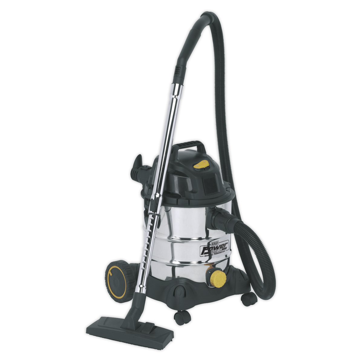 Industrial Vacuum Cleaner Wet & Dry Stainless Drum 20L 1250W/110V