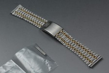 Bracciale Omega quasi come nuovo acciaio inox 18 mm 1381 oro bicolore argento...