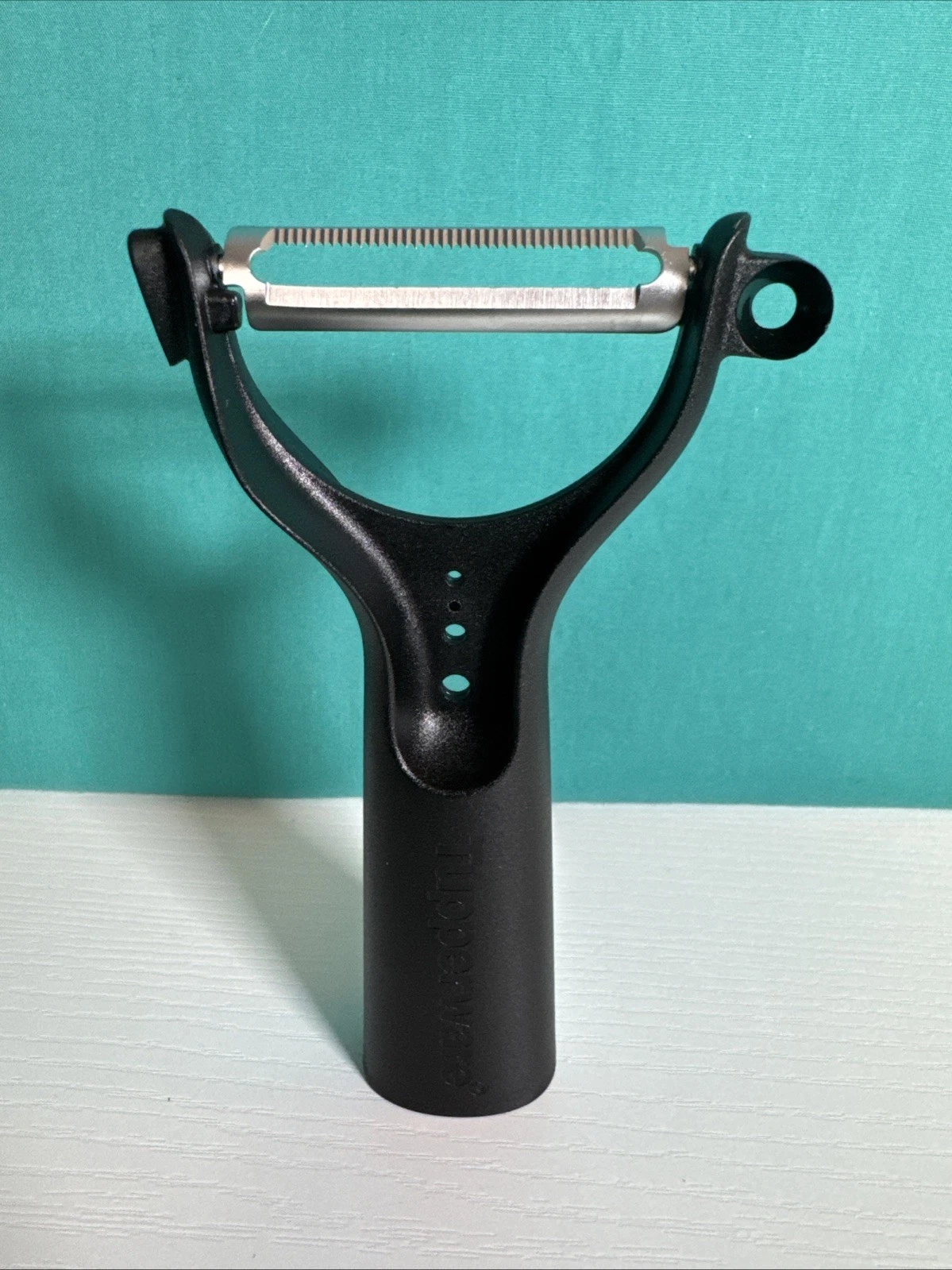 Tupperware Horizontal Vegetable Peeler 5-In-1 Tool Black color sale New