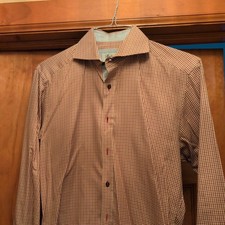 STENSTROMS Twofold Super Cotton Shirt Men's 15.5/40 Slimline Cutaway Button Up