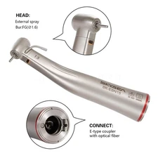 Dental Electric Highspeed Handpiece 1:5 Fiber Optic External Contra Angle E-Type