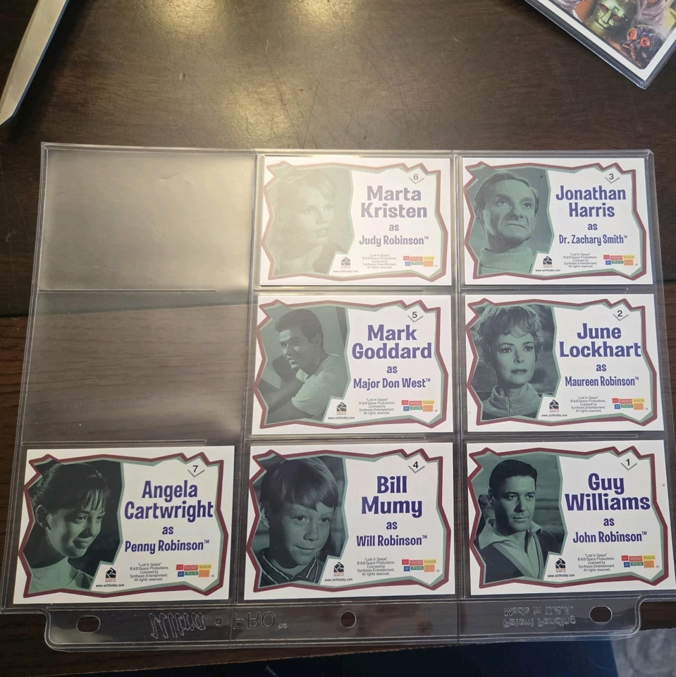 Lost in Space (Rittenhouse) 2005 lámina de personaje 7 tarjetas de personaje casi nuevo Foto 2 de 4
