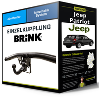Abnehmbare AnhäNgerkupplung FüR Jeep Patriot 05.2011-Jetzt Typ MK74 Brink NEU
