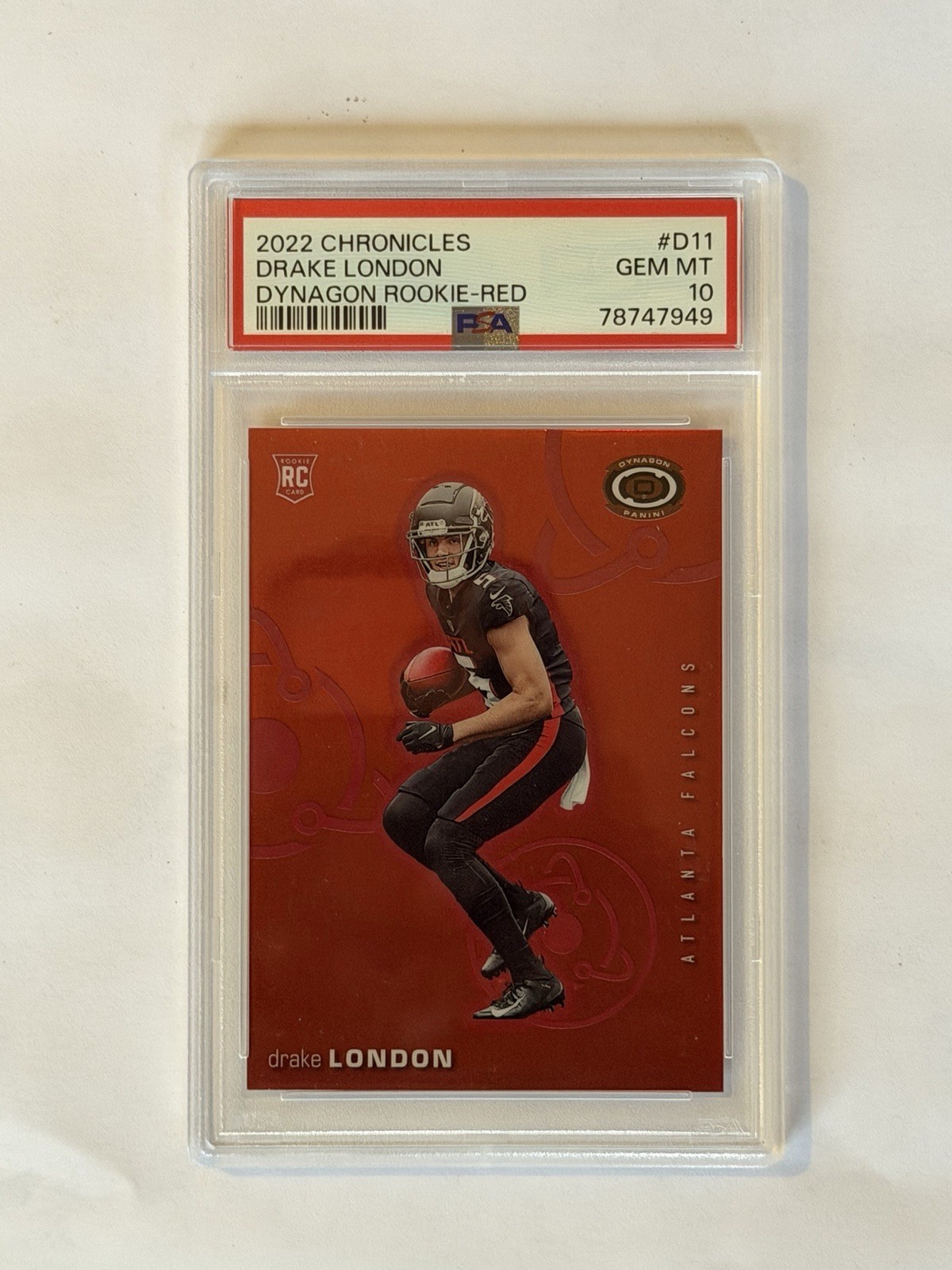 Drake London Panini Chronicles Dynagon Rookies #D11 Red