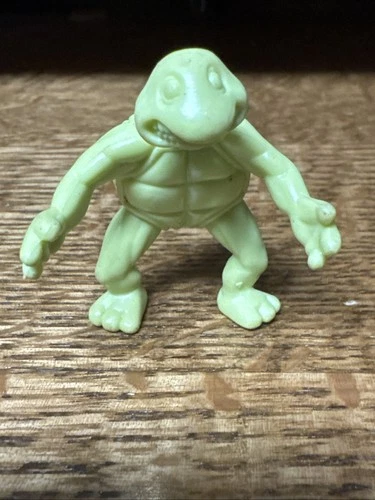 Vintage TMNT Retromutagen Slime Can Ooze Baby Turtle 2” Figure 1989
