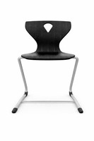 Ergonomischer Schulstuhl Mit Kunststoffsitz Und Stabilem Metallgestell