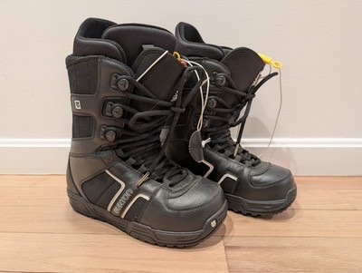 Burton Invader Snowboard Boots - Men's Size 9 US - Black/White - Excellent!