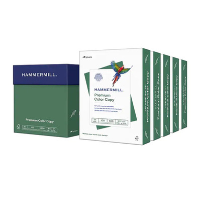 Hammermill 8.5'' x 11'' Premium Color Copy Paper, 28 lbs., Reams 5
