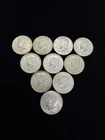Kennedy Half Dollars Lot of (10) 40% Percent Silver 1965-1969