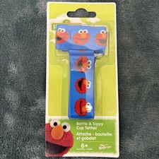 Petite Creations No Throw Bottle And Sippy Cup Tether Elmo Blue