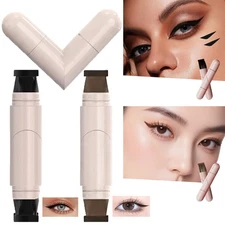 Foldable Eyeliner Stamp, Dual Left Right Eye Desig Pen, SmudgeProof & Waterpoof