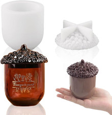 Resin Jar Molds with Lid, Pinecone Silicone Epoxy Resin Casting Mold for DIY Jew