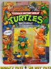 Vintage 1991 Playmates TMNT Walkabout Carded Action Figure Unpunched NR