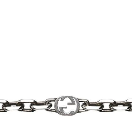 Gucci Bracciale Catena G Incastro Argento 620798 128580653