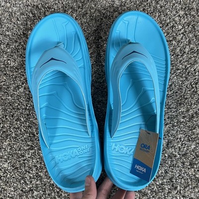 Men's Size 11 Hoka One One Ora Recovery Flip Sandals 1099675 Blue