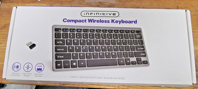 NEW INFINITIVE COMPACT WIRELESS KEYBOARD USB-A 2.4GHz ULTRA SLIM FREE SHIPPING