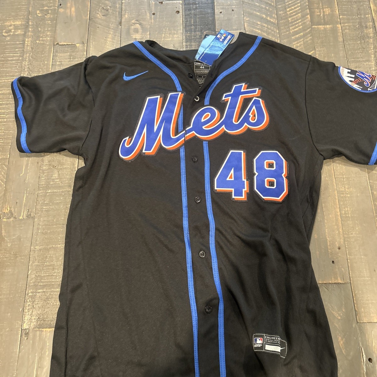 Nike Mets deGrom 48 ユニフォーム Jacob deGrom # 48 NY Mets Nike Alternate Jersey,Men's L (44