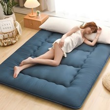 Foldable Japanese Floor Mattress Roll Up Futon Tatami Mat for Camping Guest Room