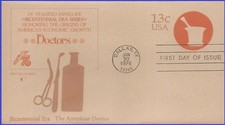 US #U574 The American Doctor 1976 Embossed Envelope FLEETWOOD Cachet FDC Lot1660