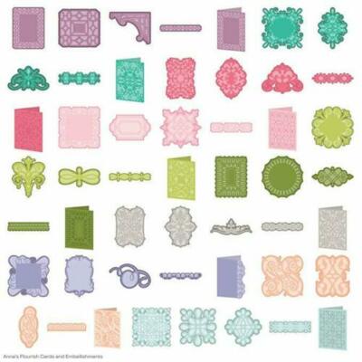 Cricut Cartridge Anna's Flourish Cards and Embellishments Griffin NEW 