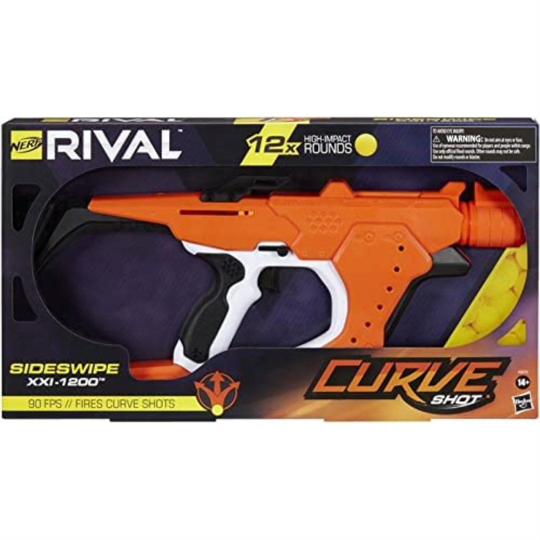 Nerf Rival Curve Shot Sideswipe XXI-1200 Blaster New Kids Action