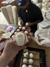 Felix Pena Signed 2016 Ws Ball With 2016 Ws Champs 