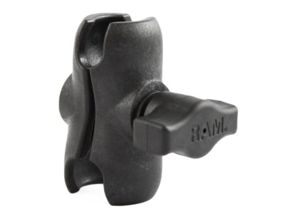 RAM Mount RAP-B-201U-A Composite Short Double Socket Arm for 1'' Ball Base