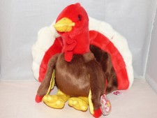 Ty Beanie Buddies - Gobbles the Turkey - (1999, Retired) - [12 Inch Plush]