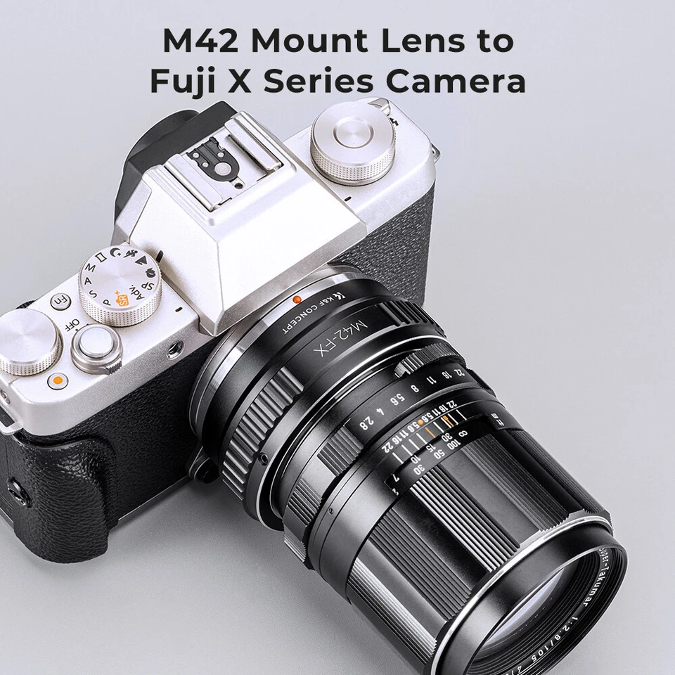 K&F Concept M42 to Fuji X Lens Mount Adapter for M42 Mount to Fujifilm FX Camera - Image 3 of 4