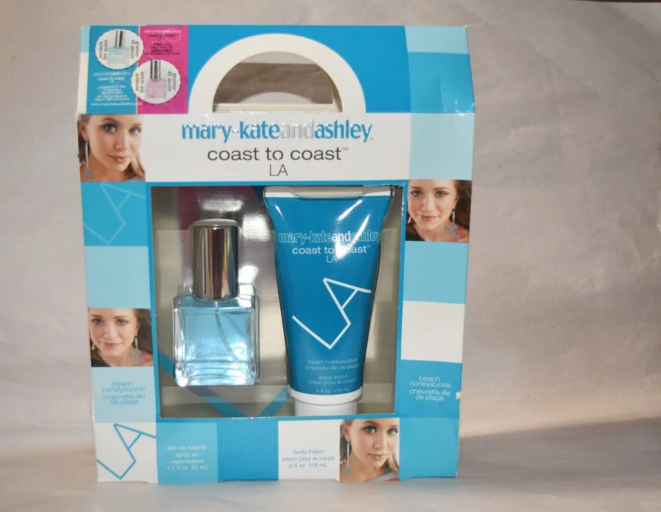 Juego de 2 piezas Nuevo en caja Mary Kate & Ashley Coast to Coast LA EDT spray 1.7 + loción corporal   Foto 2 de 2