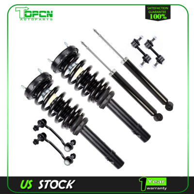 Front Struts Rear Shocks For Hyundai Sonata Azera w/Coil Spring Sway Bar Links