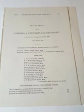 1888 train document KALAMAZOO & SOUTH HAVEN RAILROAD Alamo Mentha Kibbe Mich RR