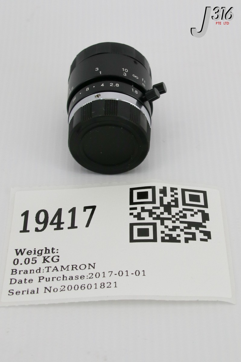 19417 TAMRON CCTV LENS, 1:1.8, 12MM LENS25.5 (NEW) 114-0076 | eBay