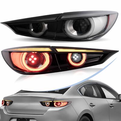 VLAND LED Tail lights For 14-18 Mazda 3 AXELA Sedan  Sequential Turn Signals