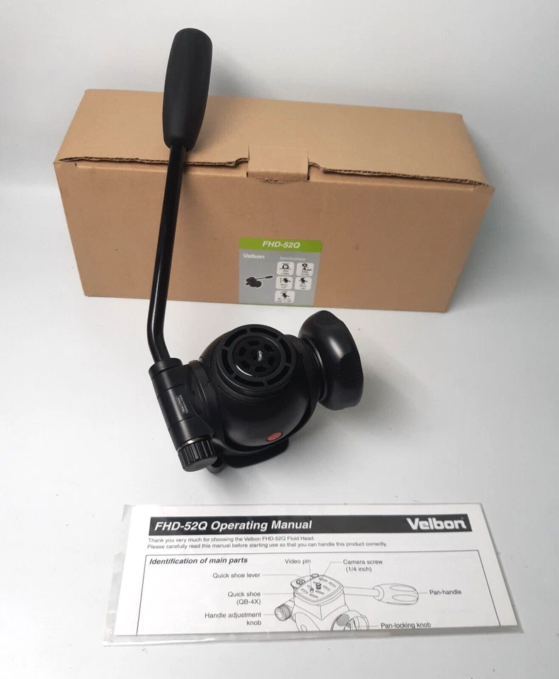 New Velbon Tripod Head FHD-52Q 2-Way Fluid Panhead –A25 - Image 3 of 4