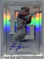 2021 LEAF PERFECT GAME METAL SILVER REFRACTOR DOM HELLMAN AUTO