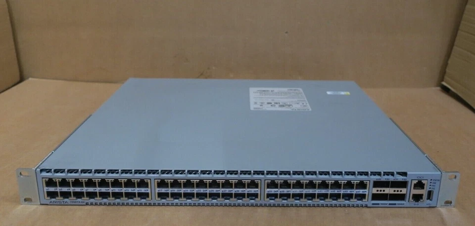 Arista DCS-7050TX-64-R 48x RJ45 1/10GBASE-T 4x 40GbE QSFP+ Switch 2x AC PSU - Image 4 of 4