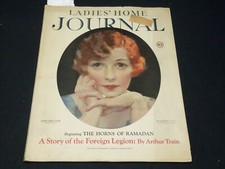 1928 JANUARY LADIES HOME JOURNAL MAGAZINE - BEAUTIFUL FRONT COVER - F 349