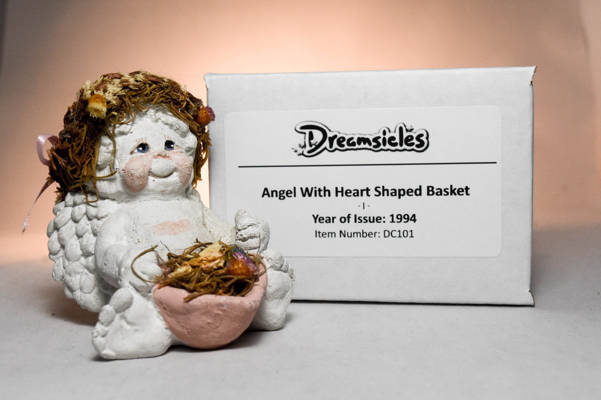 Dreamsicles: Angel With Heart Shaped Basket - DC101 - Valentine | eBay