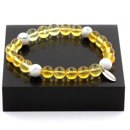 Bracelet Perles Tourmaline Multicolore 8 Mm, Minéraux Naturels, Neuf Avec étiquettes