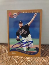 Glendon Rusch Autographed 2002 Topps Baseball Signed Card #191 New York Mets 